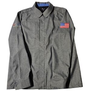 Microsoft Jacket Mens Large MSUS USA Full Zip Snap Blazer Style